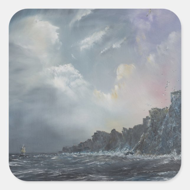 North wind pictures square sticker (Front)