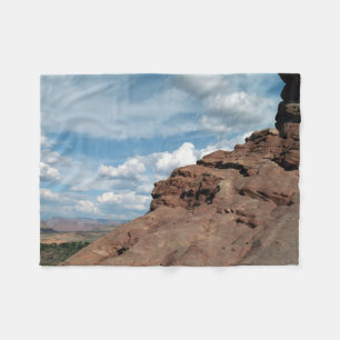North Window Arch Utah Desert Landscape Photo Fleece Blanket