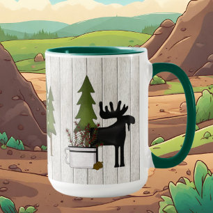 North Woods Western coffee mug