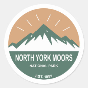 North York Moors National Park Classic Round Sticker
