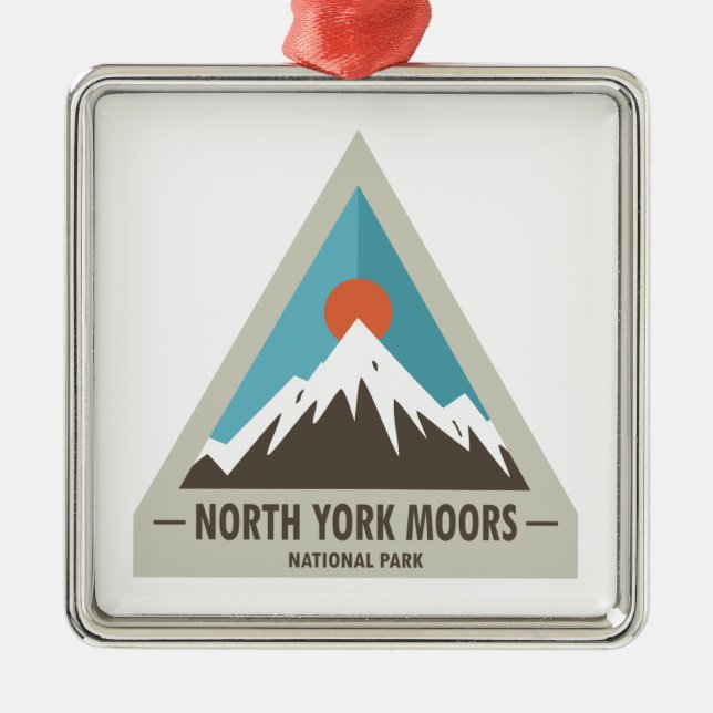 North York Moors National Park Metal Tree Decoration (Front)