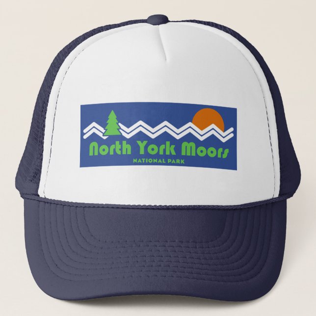 North York Moors National Park Retro Trucker Hat (Front)
