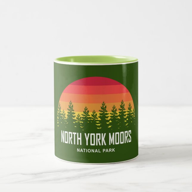 North York Moors National Park Two-Tone Coffee Mug (Center)