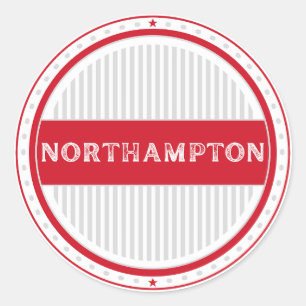 Northampton City Pride Emblem – English Identity Classic Round Sticker