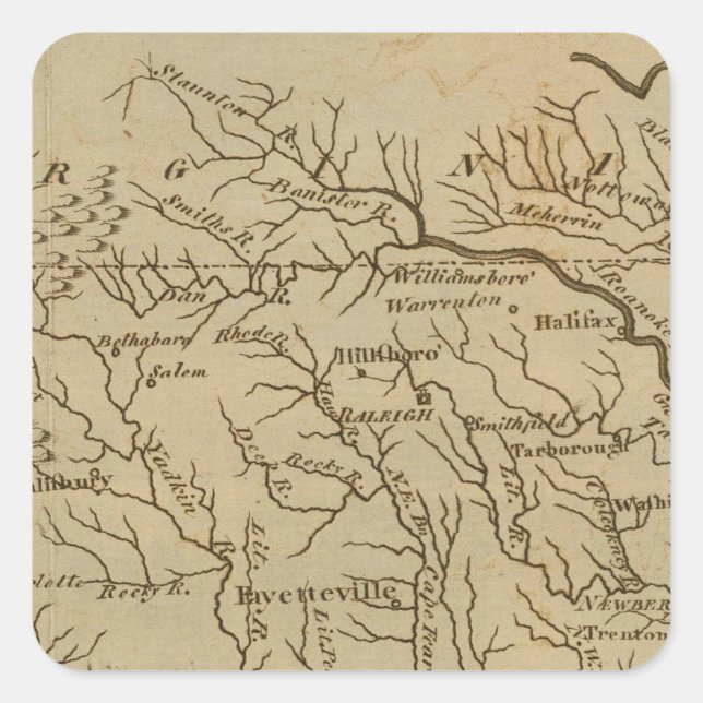 NorthCarolina Square Sticker (Front)