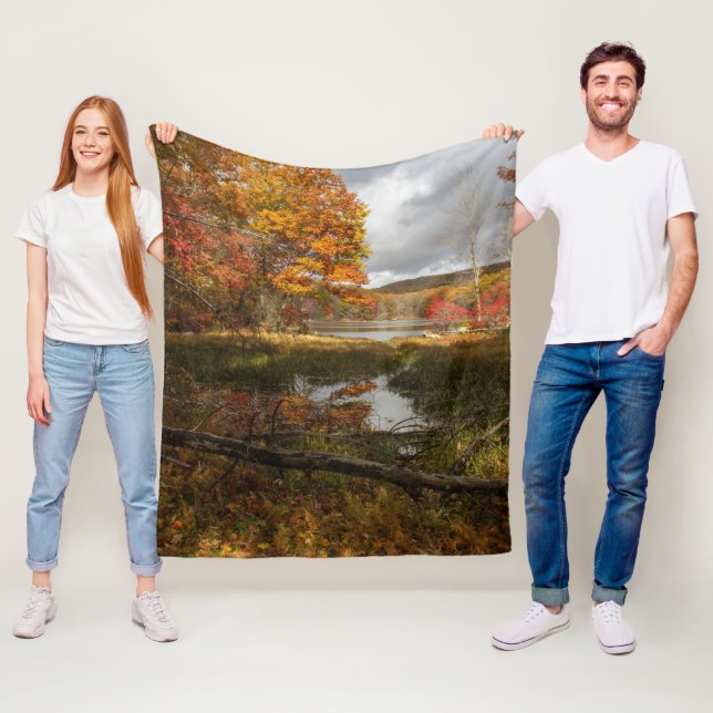 Northeast Autumn Fleece Blanket (In Situ)