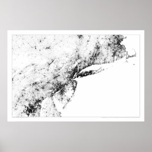 Northeast Corridor Census Dotmap Poster