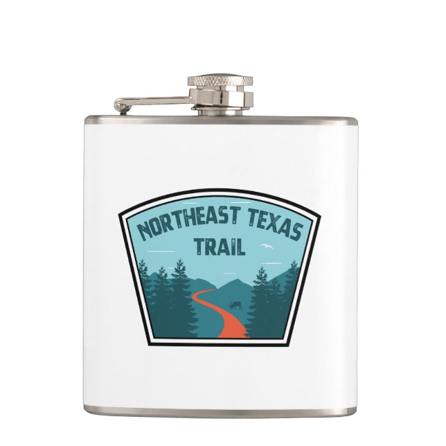 Northeast Texas Trail Hip Flask (Front)