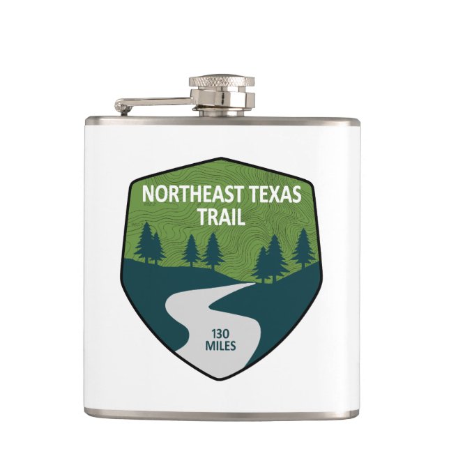 Northeast Texas Trail Hip Flask (Front)