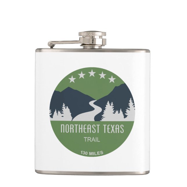 Northeast Texas Trail Hip Flask (Front)