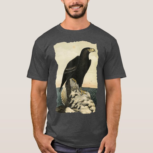 Northen Stellers Sea Eagle  Bird of Prey  Raptor T-Shirt (Front)
