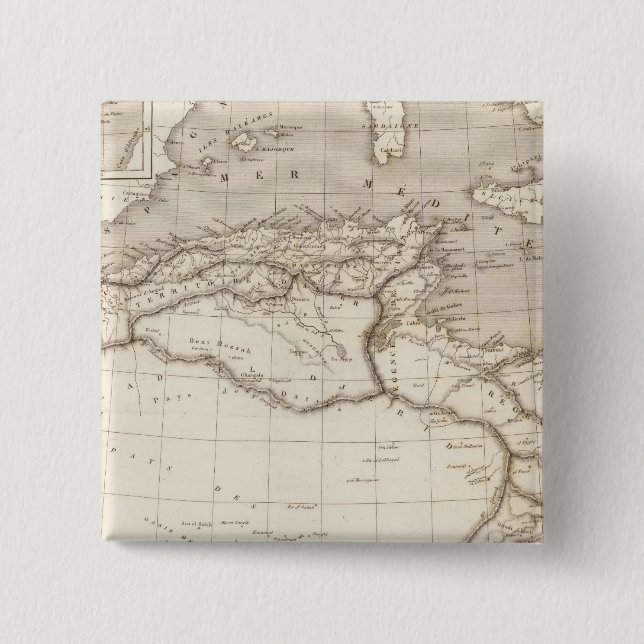 Northern Africa 15 Cm Square Badge (Front)