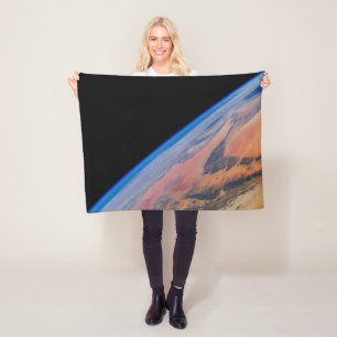 Northern Africa And The Vast Libyan Desert. Fleece Blanket