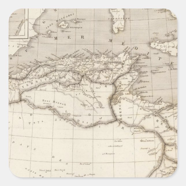 Northern Africa Square Sticker (Front)