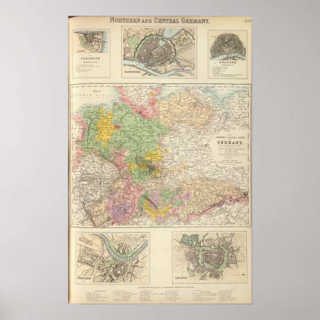 Northern and Central Germany Poster (Front)
