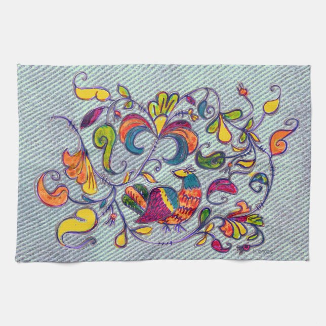 Northern Bird Tea Towel (Horizontal)