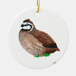 Northern Bobwhite Ceramic Tree Decoration