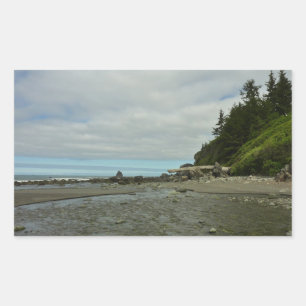 Northern California Coastline from Redwood Park Rectangular Sticker
