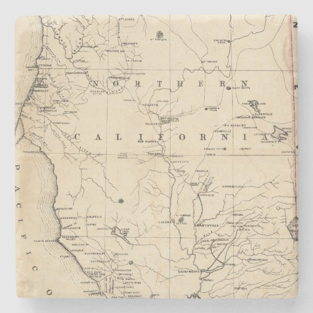 Northern California Stone Coaster (Front)