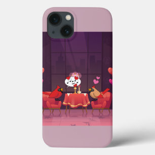 Northern Cardinal Birds Dinner Date iPhone 13 Case