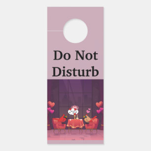 Northern Cardinal Birds Dinner Date   Personalise Door Hanger