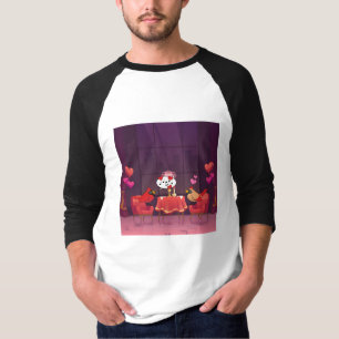 Northern Cardinal Birds Dinner Date T-Shirt