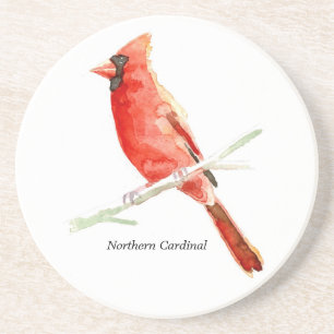 Northern Cardinal coaster