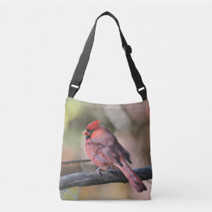 Northern cardinal crossbody bag