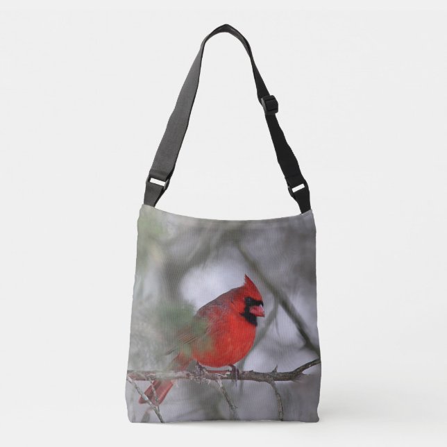 Northern cardinal crossbody bag (Front)