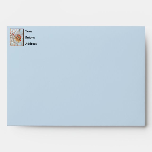 Northern Cardinal Flying - Original Photograph Envelope (Front)