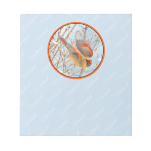 Northern Cardinal Flying - Original Photograph Notepad