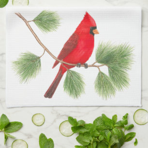 Northern Cardinal Kitchen Towel