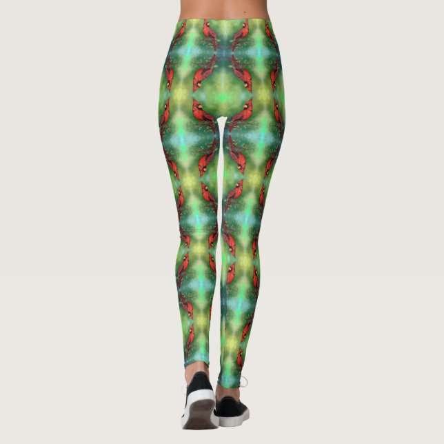 Northern Cardinal Leggings (Back)