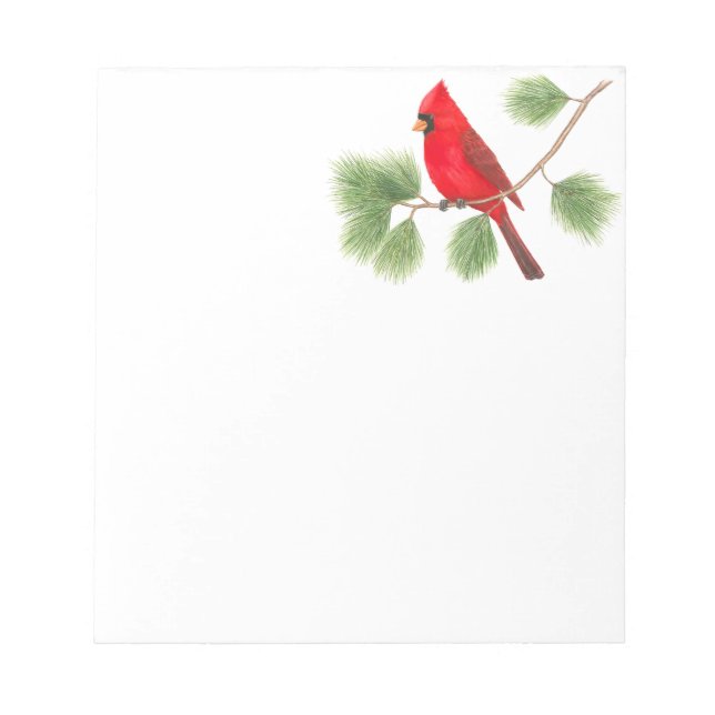 Northern Cardinal Notepad (Front)