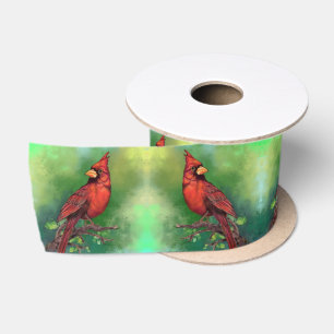 Northern Cardinal Ribbon Satin Ribbon