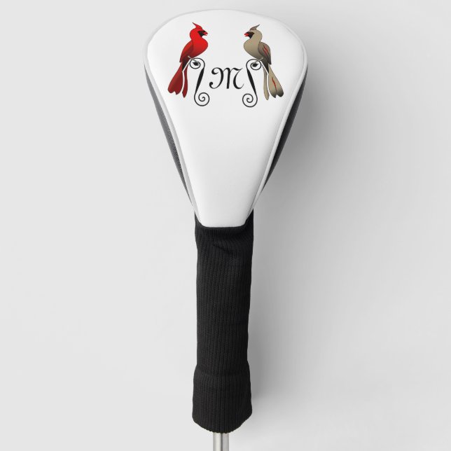 Northern Cardinal SongBird Golf Head Cover (Front)