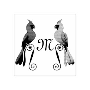 Northern Cardinal SongBird Rubber Stamp
