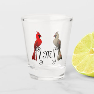 Northern Cardinal SongBird Shot Glass