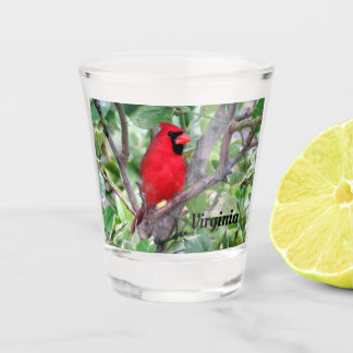 Northern Cardinal - Virginia State Bird Shot Glass