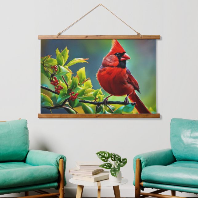 Northern Cardinal Wall Tapestry (Living Room)