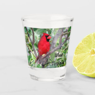 Northern Cardinal - West Virginia State Bird Shot Glass