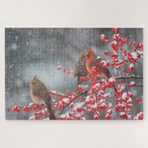 Northern Cardinals   Marion, Illinois Jigsaw Puzzle