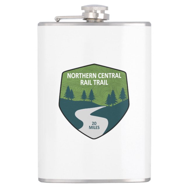 Northern Central Rail Trail Hip Flask (Front)