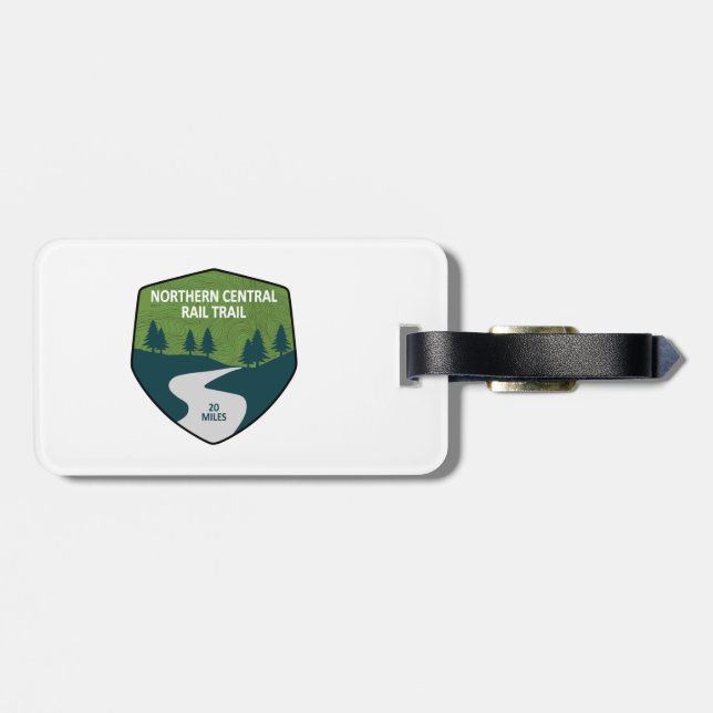 Northern Central Rail Trail Luggage Tag (Back Horizontal)
