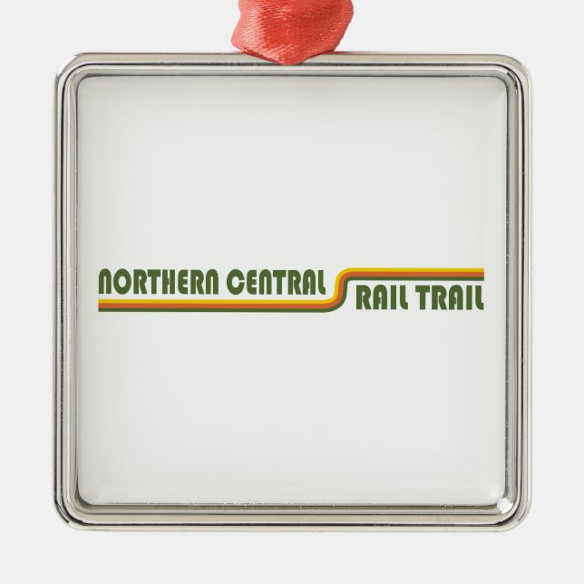 Northern Central Rail Trail Metal Tree Decoration (Front)