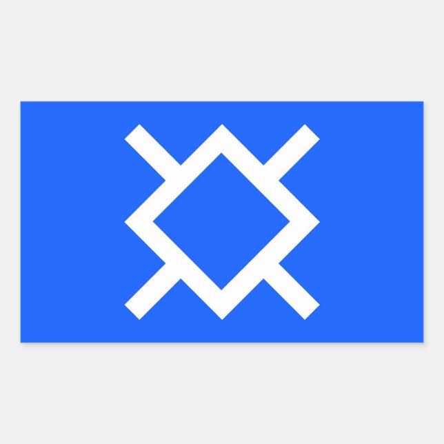 Northern Cheyenne ethnic flag america native Rectangular Sticker (Front)