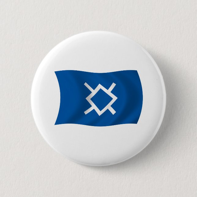 Northern Cheyenne Flag Button (Front)
