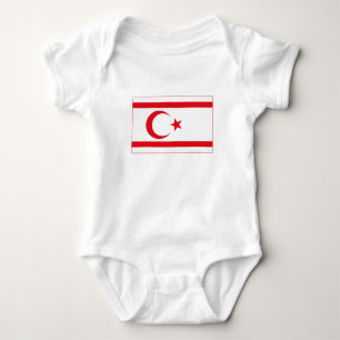 Northern Cyprus Flag Baby Bodysuit