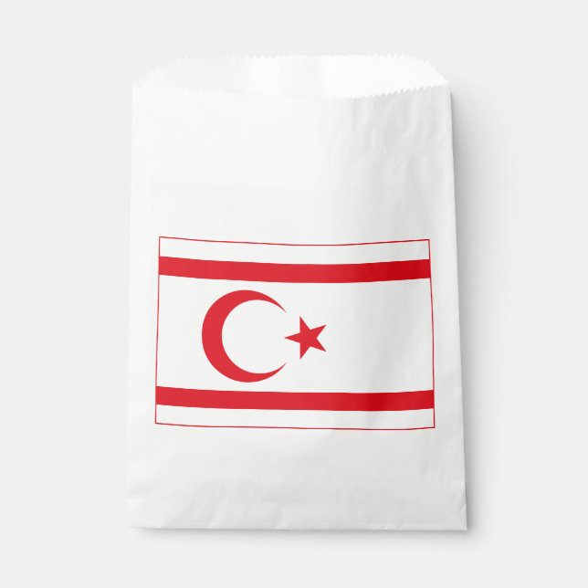 Northern Cyprus Flag Favour Bags (Front)