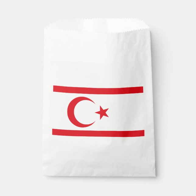 Northern Cyprus Flag Favour Bags (Front)